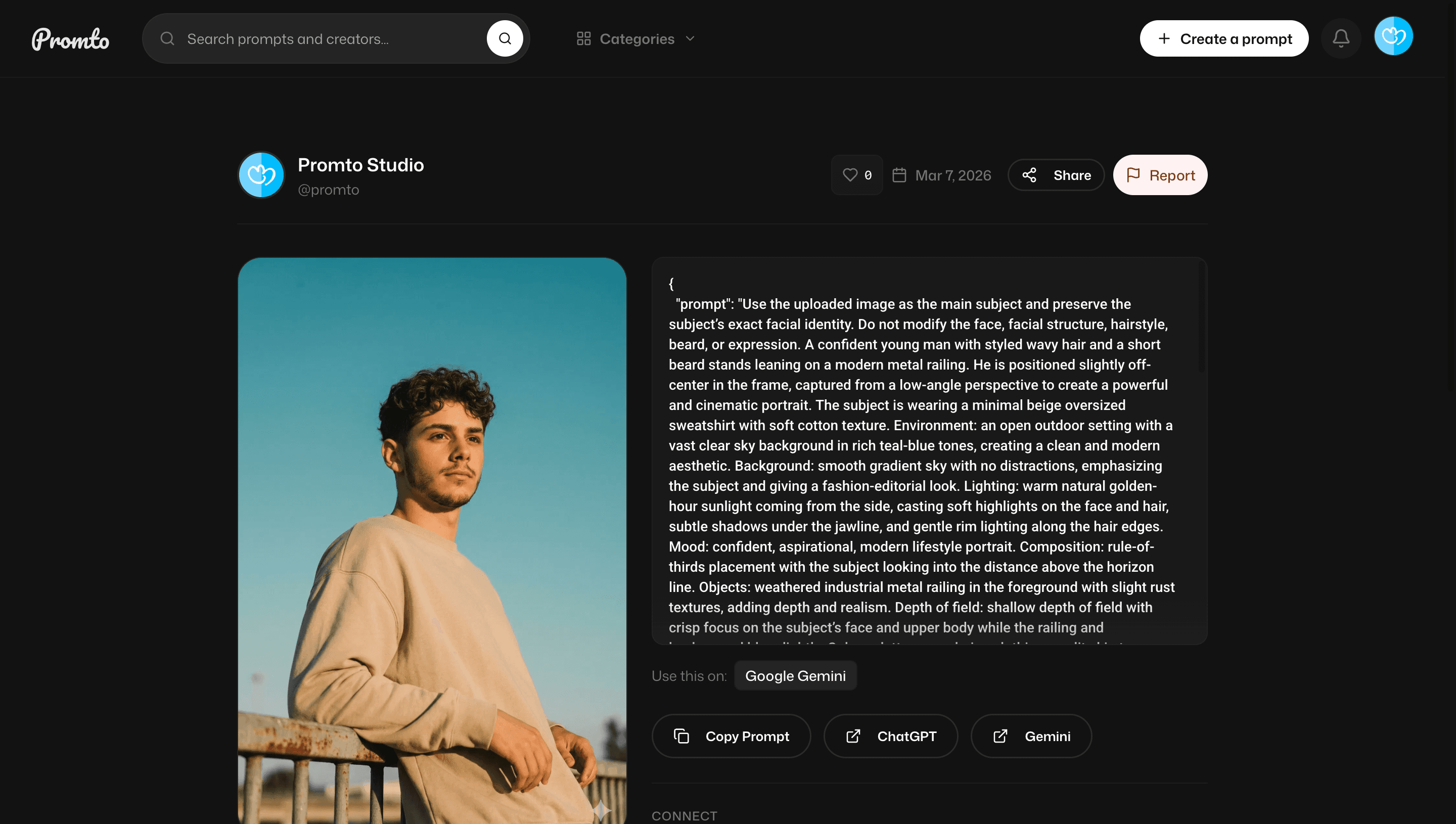 Promto | Social Network for AI Prompts screenshot 2